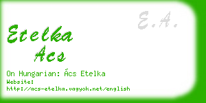 etelka acs business card